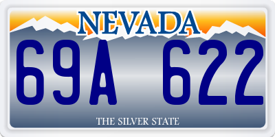 NV license plate 69A622