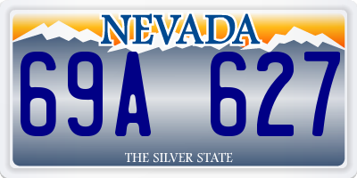 NV license plate 69A627