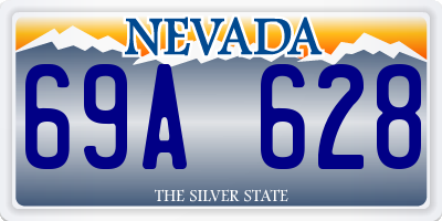 NV license plate 69A628