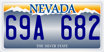 NV license plate 69A682
