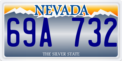 NV license plate 69A732