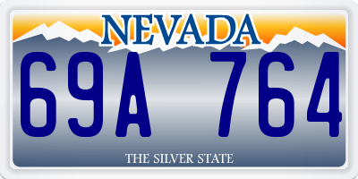NV license plate 69A764