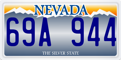 NV license plate 69A944