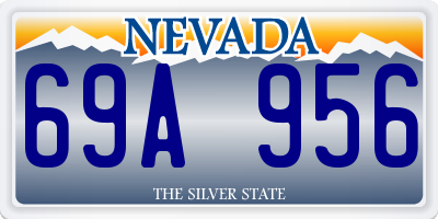 NV license plate 69A956
