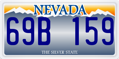 NV license plate 69B159