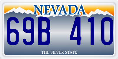 NV license plate 69B410