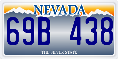 NV license plate 69B438