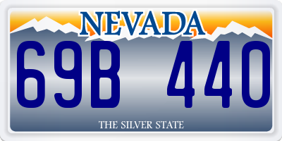 NV license plate 69B440