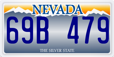 NV license plate 69B479