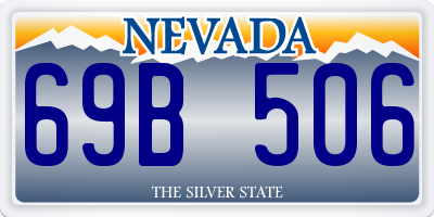 NV license plate 69B506