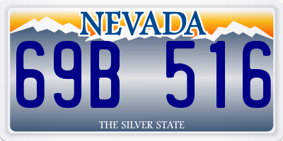 NV license plate 69B516