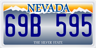 NV license plate 69B595