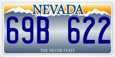 NV license plate 69B622