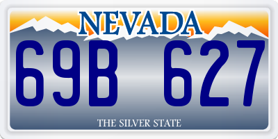NV license plate 69B627