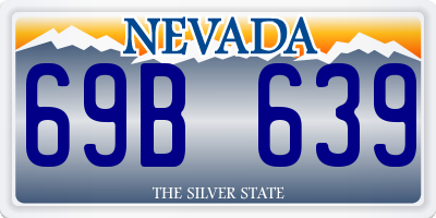 NV license plate 69B639