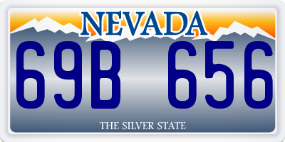 NV license plate 69B656