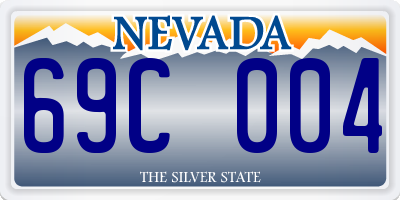 NV license plate 69C004