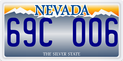 NV license plate 69C006