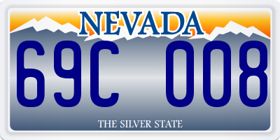 NV license plate 69C008