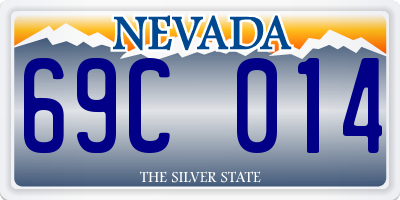 NV license plate 69C014