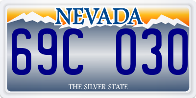 NV license plate 69C030