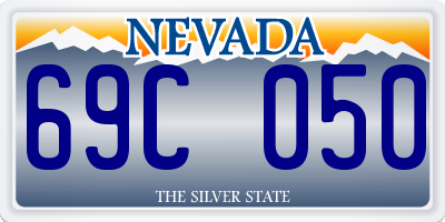 NV license plate 69C050