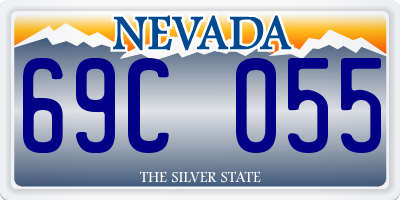NV license plate 69C055