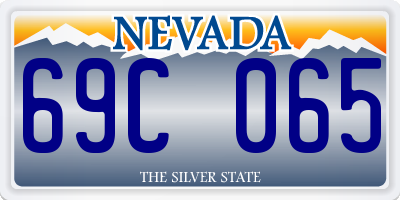 NV license plate 69C065