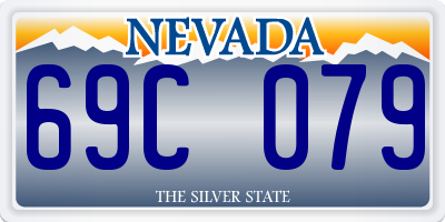 NV license plate 69C079