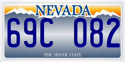 NV license plate 69C082