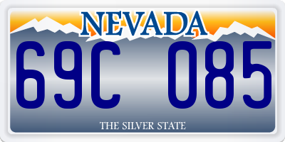 NV license plate 69C085