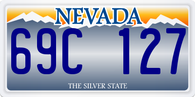 NV license plate 69C127
