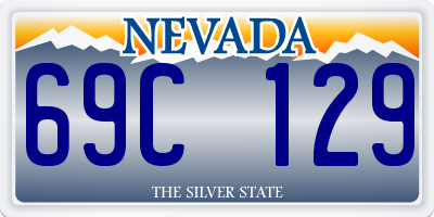 NV license plate 69C129