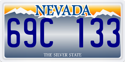 NV license plate 69C133