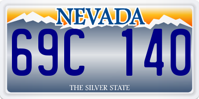 NV license plate 69C140