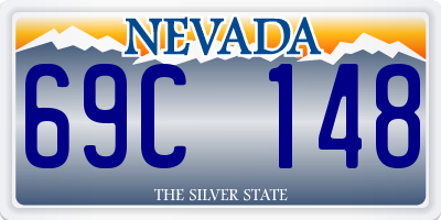 NV license plate 69C148