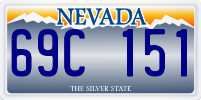 NV license plate 69C151