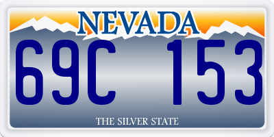 NV license plate 69C153