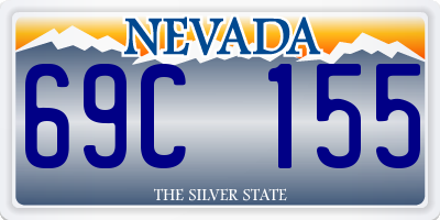 NV license plate 69C155