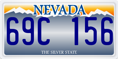 NV license plate 69C156