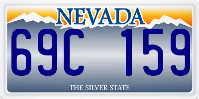 NV license plate 69C159