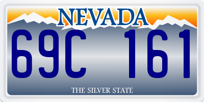NV license plate 69C161