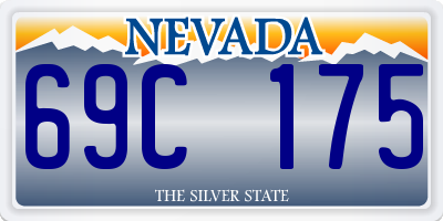 NV license plate 69C175