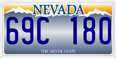 NV license plate 69C180