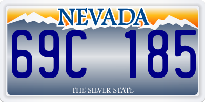 NV license plate 69C185