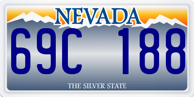 NV license plate 69C188