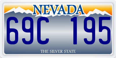 NV license plate 69C195