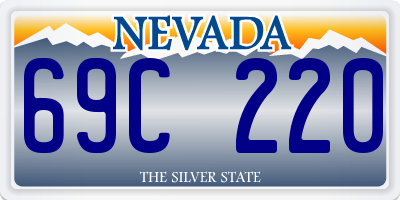 NV license plate 69C220