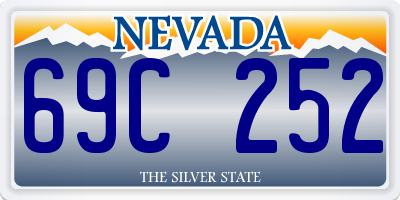 NV license plate 69C252