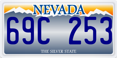NV license plate 69C253
